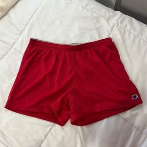 Red Champion Shorts - Size Medium